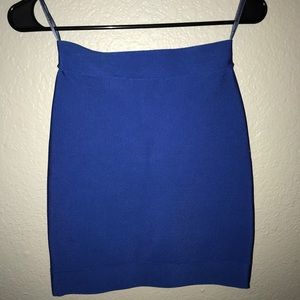 Blue bandage skirt